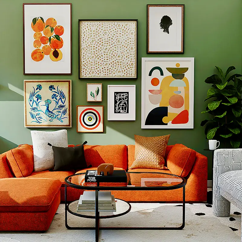 colorful living room